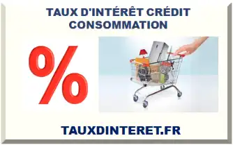 TAUX D'INTÉRÊT CRÉDIT CONSOMMATION 2026-2027
